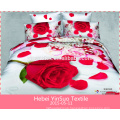 2015 lastest new design luxury 3d cotton home textile home bedding set